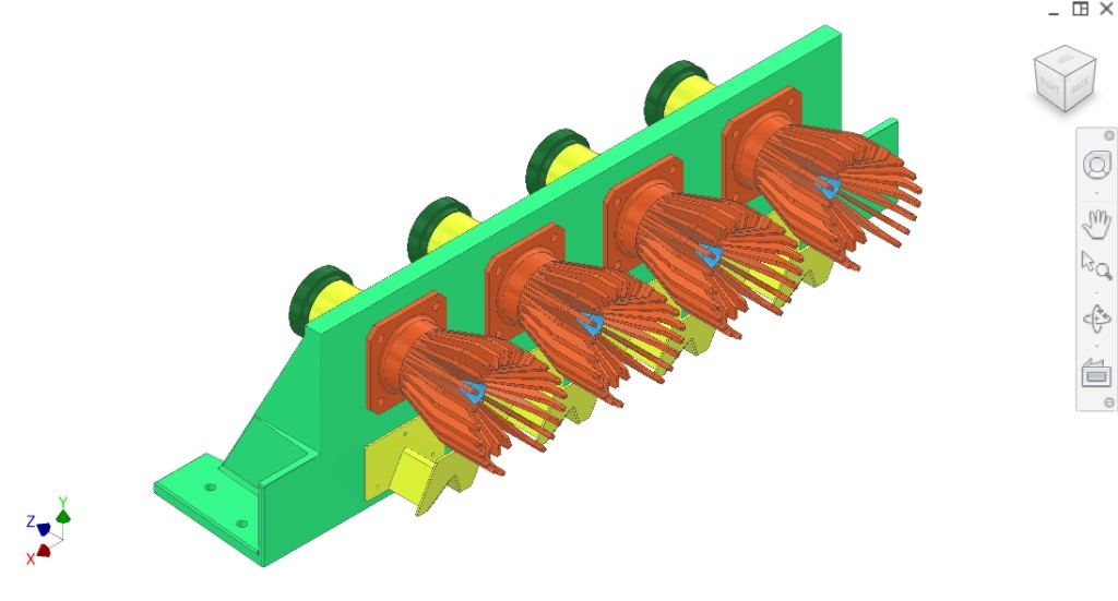 Collection with deflectors 1