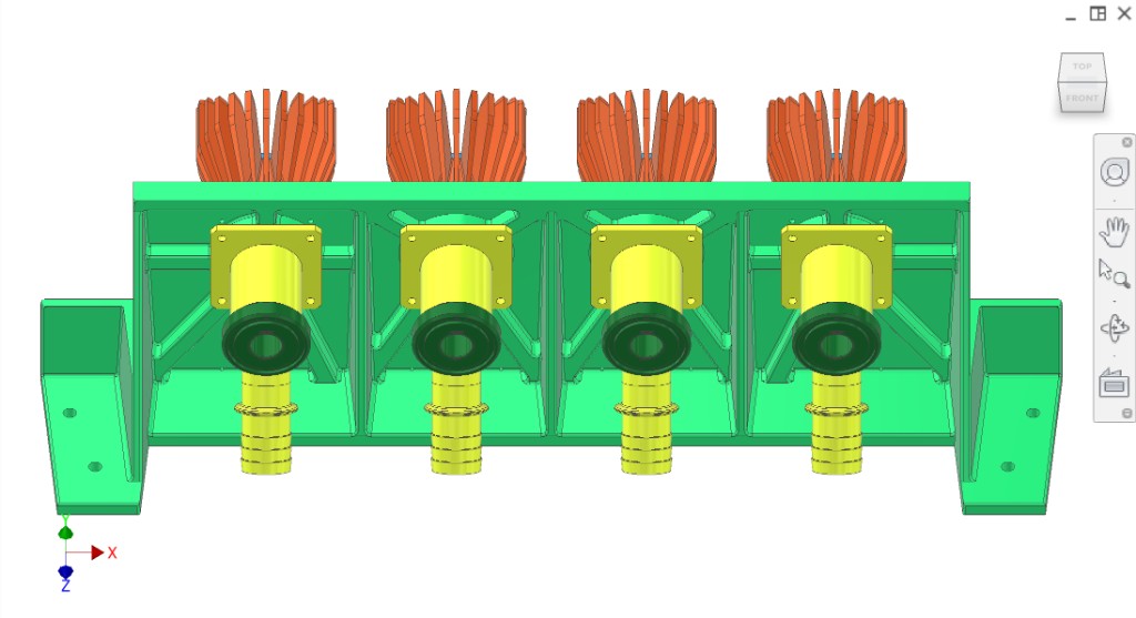 Collection with deflectors 4