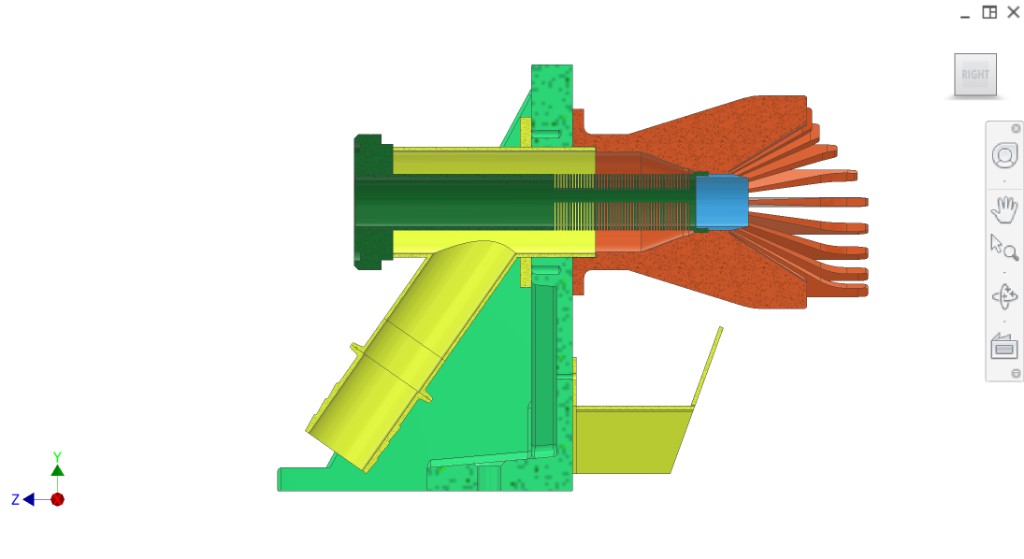 Collection with deflectors 8