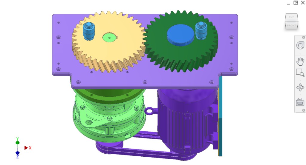 Drivetrain front-right