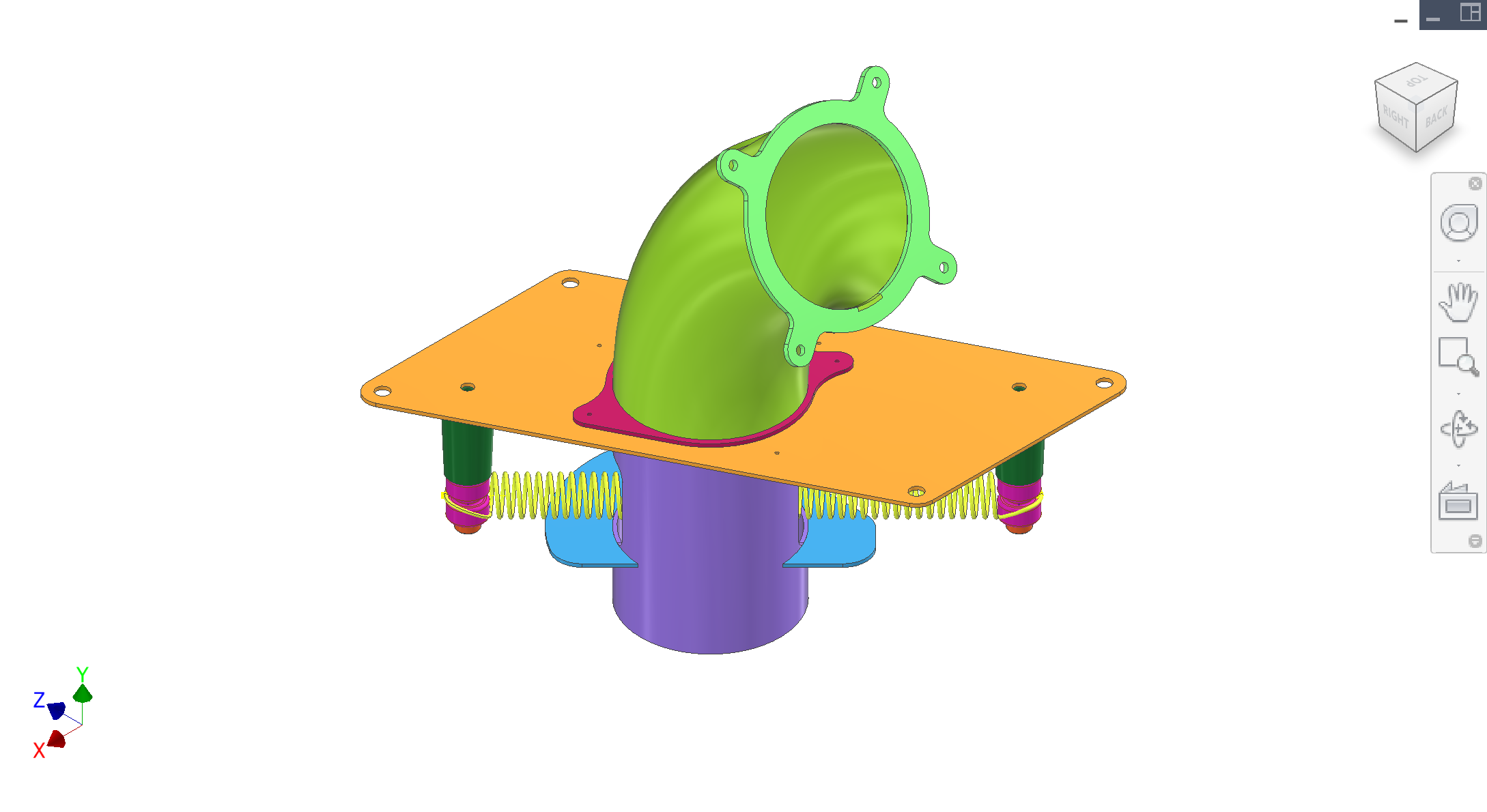 Feeding subassembly isometric