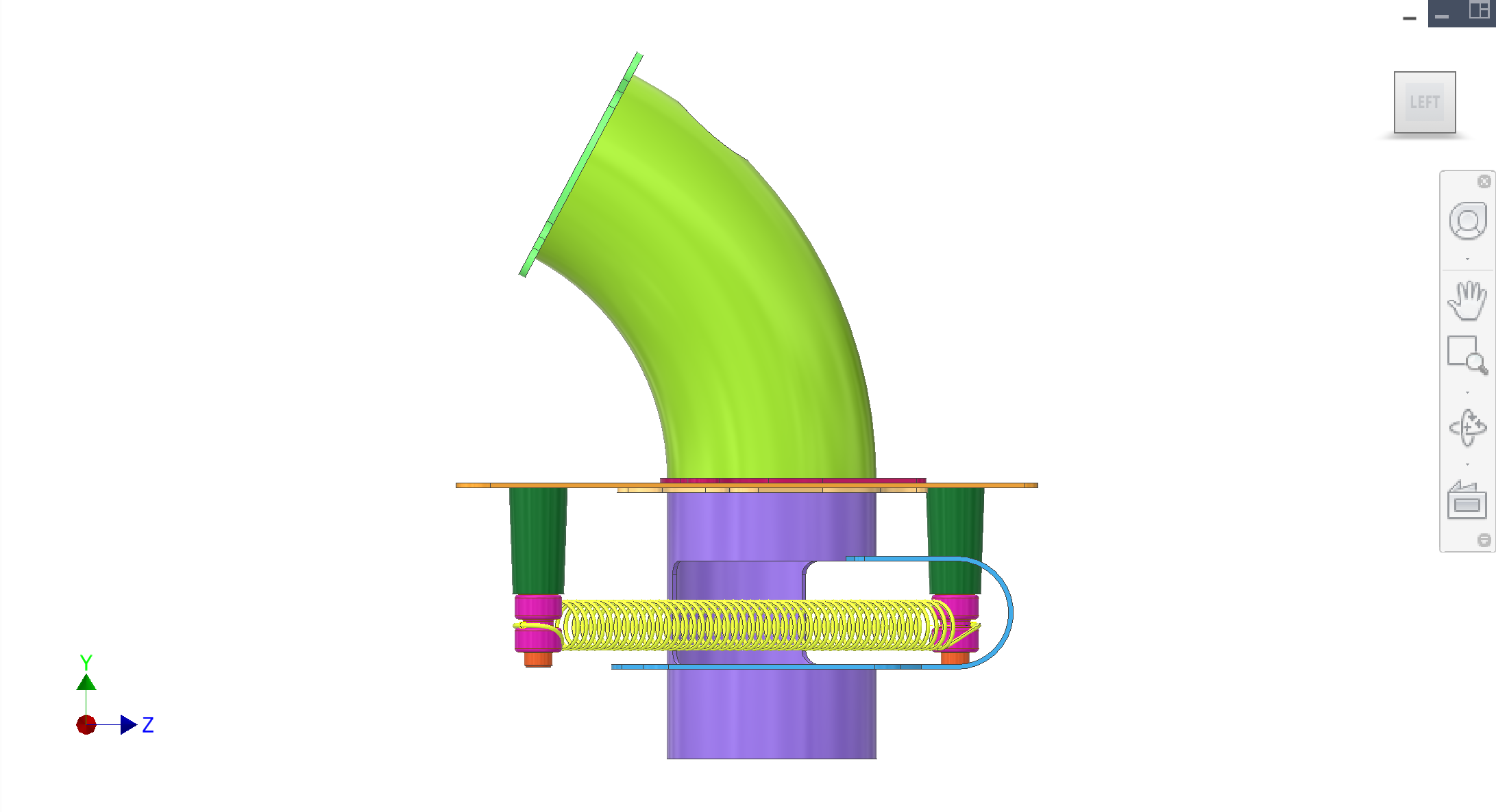 Feeding subassembly left