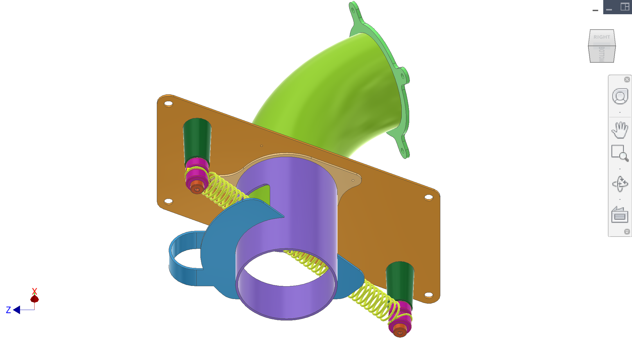 Feeding subassembly isometric 3