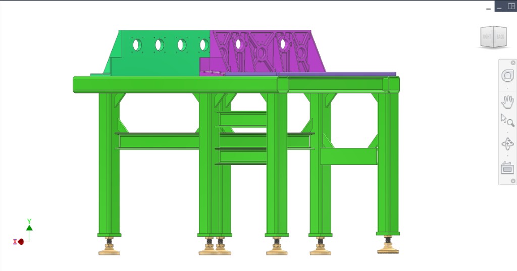 Side — all three plates, six feet