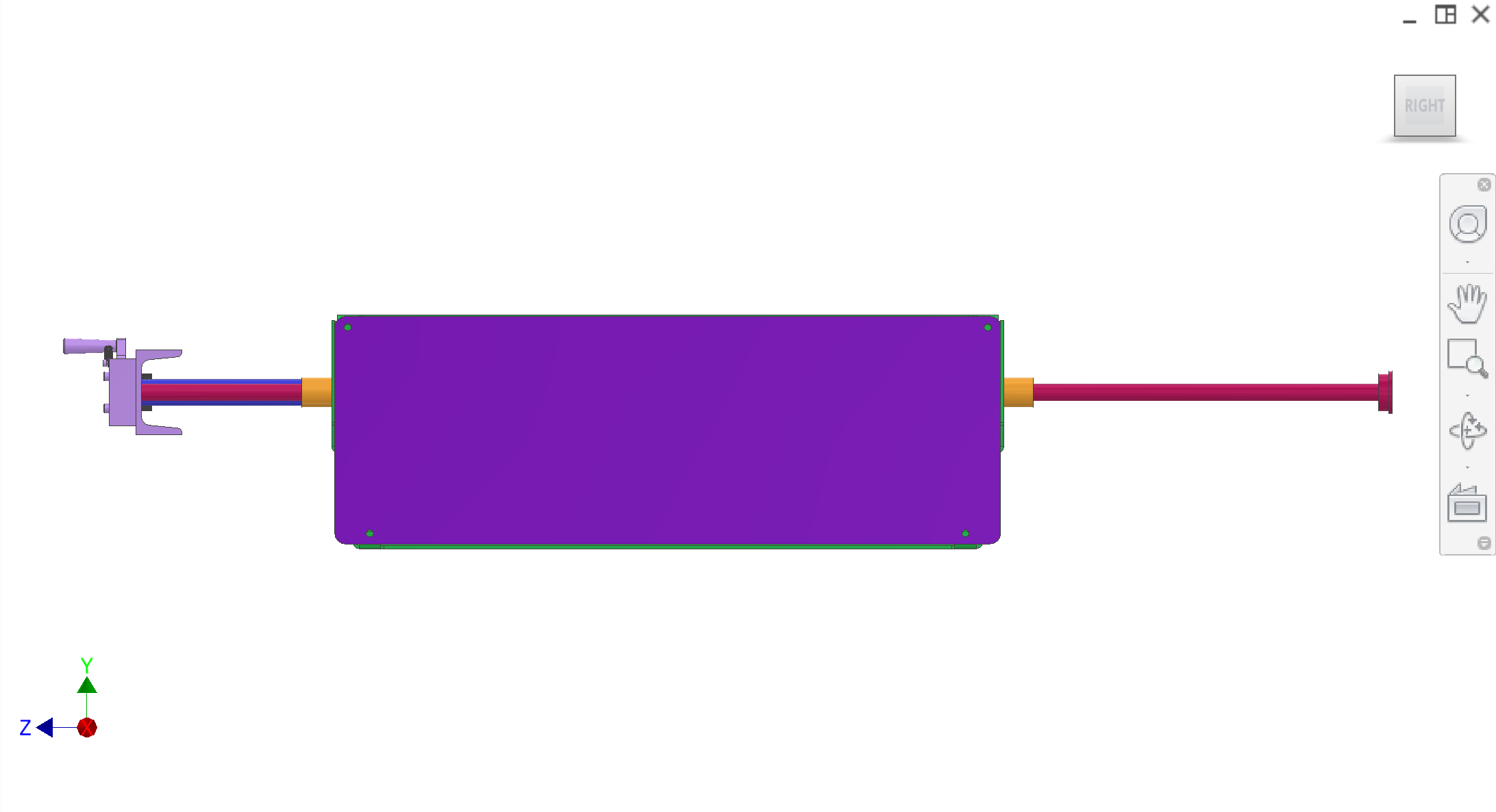 Plug ejection orthogonal