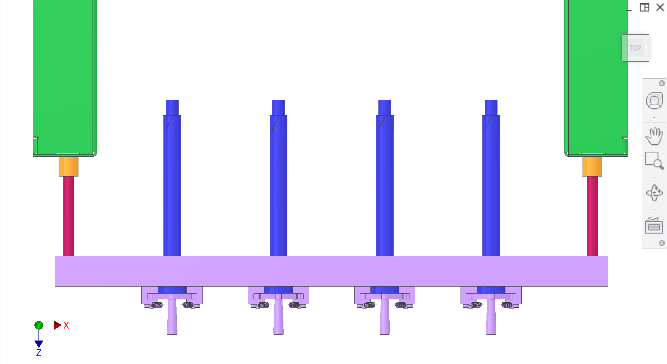 Plug ejection front elevated